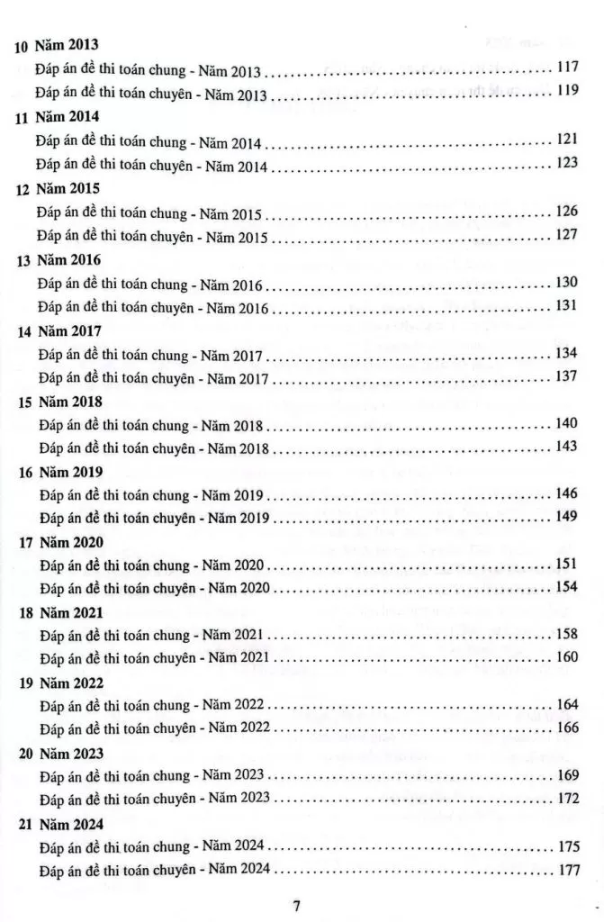 30 NĂM ĐỀ THI TUYỂN SINH VÀO LỚP 10 PHỔ THÔNG NĂNG KHIẾU MÔN TOÁN 1996 - 2025 (Dùng chung cho các bộ SGK hiện hành)